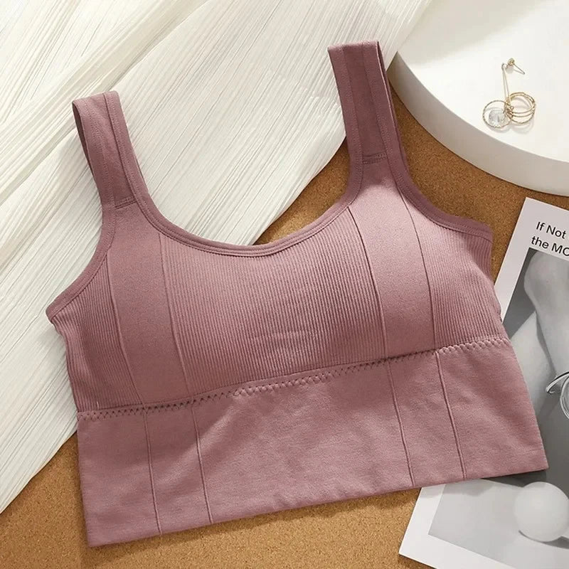 Top Esportivo Feminino Sem Costura – Conforto, Estilo e Suporte em Alta Performance