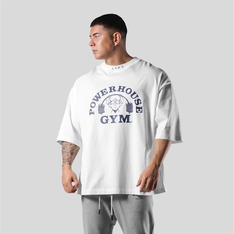 Camiseta Oversized Masculina Estampada Manga Longa – Algodão Premium & Estilo Street