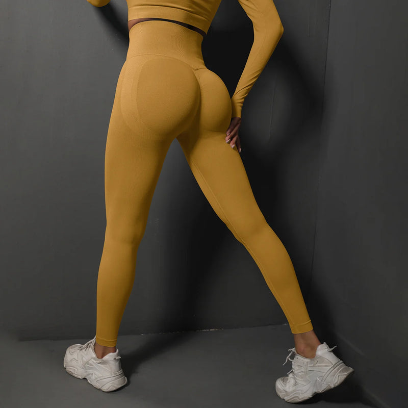 Legging Esportiva Feminina Sem Costura – Cintura Alta, Toque Macio e Caimento Perfeito