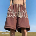 Shorts Masculino Estilo Retrô Americano – Streetwear Verão