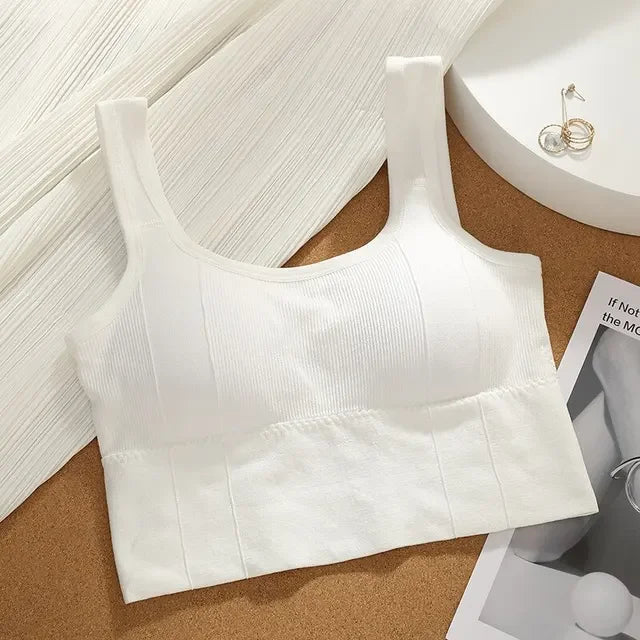 Top Esportivo Feminino Sem Costura – Conforto, Estilo e Suporte em Alta Performance