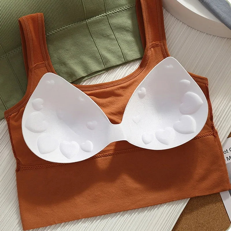 Top Esportivo Feminino Sem Costura – Conforto, Estilo e Suporte em Alta Performance