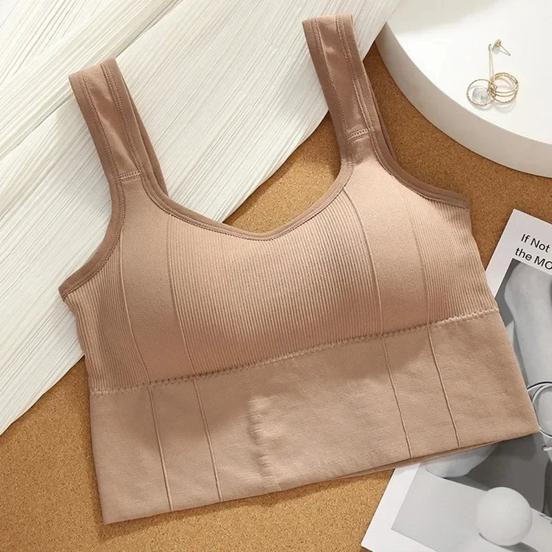 Top Esportivo Feminino Sem Costura – Conforto, Estilo e Suporte em Alta Performance